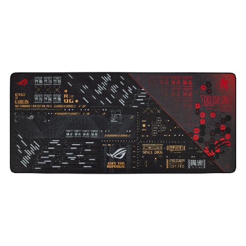 ASUS ROG Scabbard II EVA Edition Extended Gaming Mouse pad, Protective Nano Coating (Water, Oil, dust Repellant Surface), Anti-fray, Flat-Stitched Edges and a Non-Slip Rubber Base - 