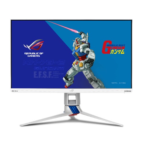 ASUS ROG Strix 27” 1440P HDR Gaming Monitor (XG279Q-G) GUNDAM EDITION - QHD (2560 x 1440), Fast IPS, 170Hz, 1ms, G-SYNC Compatible, Extreme Low Motion Blur Sync, Eye Care, DisplayPort, Dual HDMI, USB - 