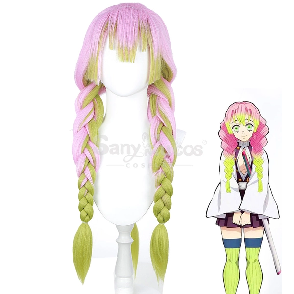 【In Stock】Anime Demon Slayer Cosplay Kanroji Mitsuri Cosplay Wig