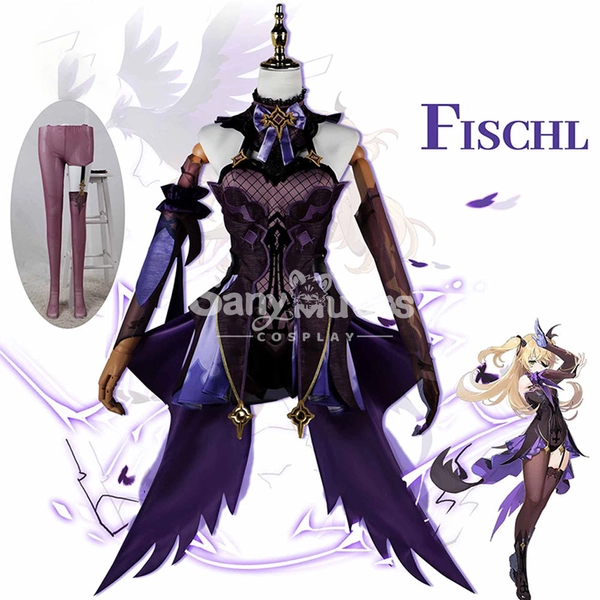 【In Stock】Game Genshin Impact Cosplay Fischl Cosplay Costume Plus Size