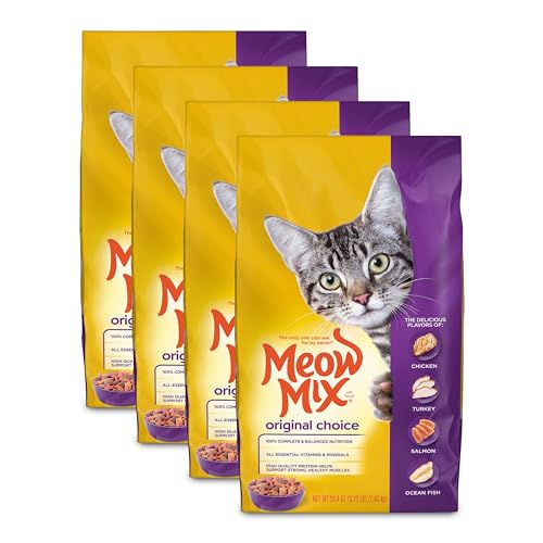 Meow Mix Original Choice Dry Cat Food, 3.15 Pound (Pack of 4), Complete & Balanced Nutrition - 3.15 Pound (Pack of 4)