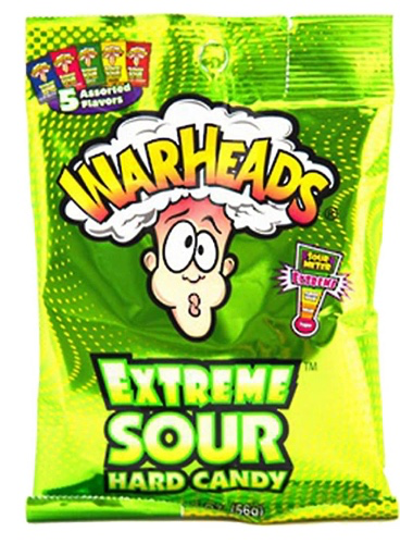 Amazon.com : Warheads Extreme Sour Hard Candy Assorted Flavors 2oz. : Grocery & Gourmet Food