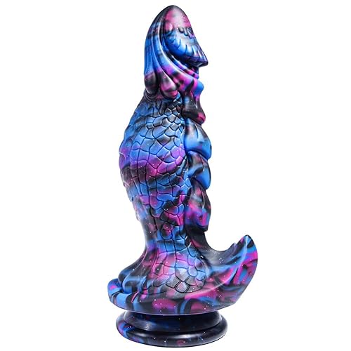 Realistic Dragon Dildo - 9.8 Inch Silicone Realistic Large Fantasy Dildo, Big Suction Cup, Textured,G-Spot Stimulator, Thick Anal Dildo, XL Huge Adult Sex Toy for Women,Men and Couples - MAGIC