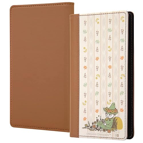 イングレム Moomin / Notebook Type Case FLEX Bi-Color M / Moomin_Flower - Snuffkin_Flower Stripe