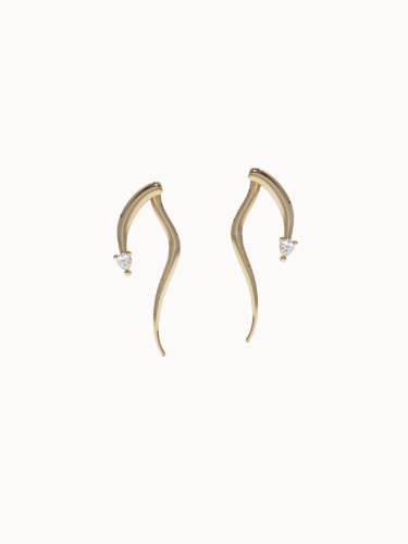 Gold Snake Earrings