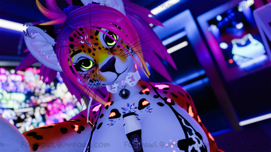 Kiri Feline Cat Furry Vrchat 3.0 (PC + QUEST Physbones)