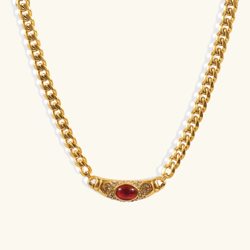 Vintage Isabella Necklace | 18k Yellow Gold / Ruby
