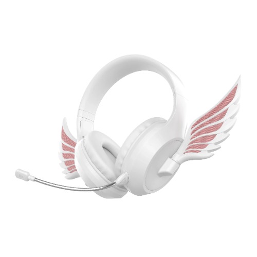 Winged LED Wireless Headphones - White