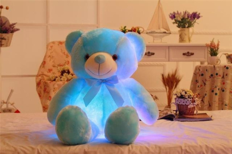 Glowing Teddy Bear - Large Blue
