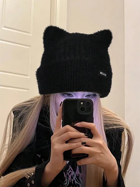 cat ear beanie 