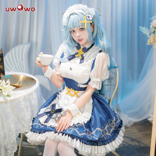 【In Stock】Uwowo Genshin Impact Fanart Faruzan Cafe Maid Cosplay Costume - 【In Stock】XXXL