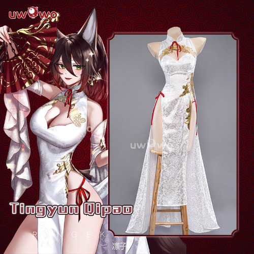 【Pre-sale】Uwowo Honkai Star Rail Fanart Tingyun Qipao Dress Cheongsam Cosplay Costume - XXXL