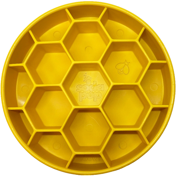 Honeycomb Design eBowl Enrichment Slow Feeder Bowl for Dogs
