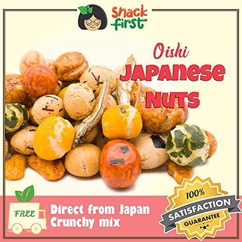 SnackFirst Oishi Japanese Nuts 800g - Mixed crunchy nuts direct from Japan
