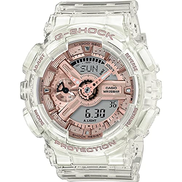 Casio Damen. Analog Digital Quartz Uhr mit Kunststoff Armband GMA-S110SR-7AER