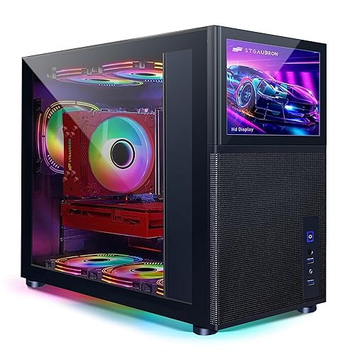 STGAubron Gaming PC Computer Desktop,Intel Core i7-11700KF up to 5.0G,32G DDR4,2T SSD,GeForce RTX 3060 12G GDDR6,600M WiFi,BT 5.0,RGB Fan x 6,RGB Mouse Pad,Windows 11 Home - RTX 3060 12G