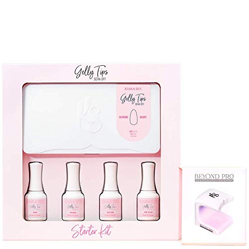 Kiara Sky Gelly Tips Starter Kit - Almond Short