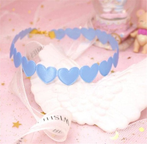Pastel Valentine Necklace - Blue