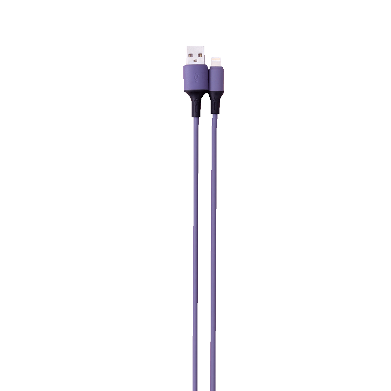 Rainbow Extra-Long Charging Cable (5.9ft) - Purple