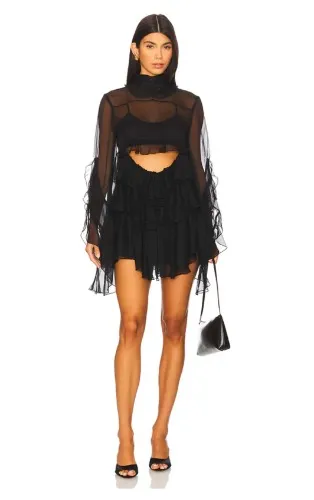 Anyssa Ruffle Mini Dress