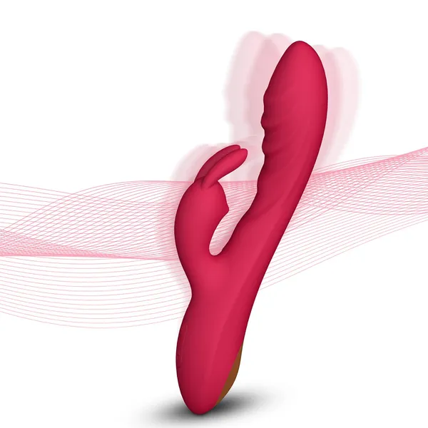 Soft Silicone Massage Ṿịbrạntọrọr with Double Powerful Motors, USB Rechargeable, Travel Friendly, with 12 Modes for Relieving Muscle Aches and Tensions