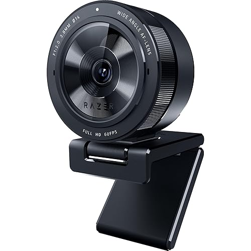 Razer Kiyo Pro Webcam for Streaming, Gaming, Video Calls: Full HD 1080p 60FPS - Adaptive Light Sensor - HDR Enabled - Wide Angle Lens with Adjustable FOV - Works with OBS, Xsplit, Twitch, Zoom, Teams - Kiyo Pro