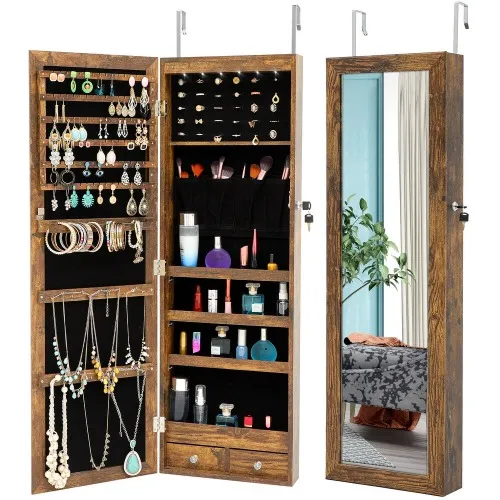 Mirrored Jewelry Cabinet
