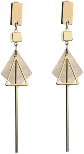 Geometric Triangle Earring Metal 