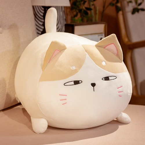 Squishy Cat Chunky Plushies (3 Colors, 3 Sizes) - 13" / 35cm / Brown