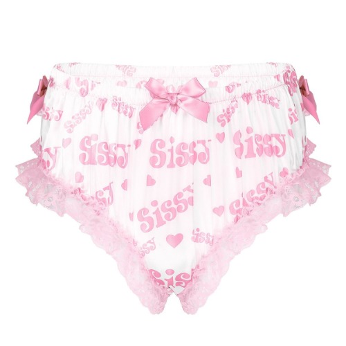 Satin Sissy Panties - Pink Sissy / M