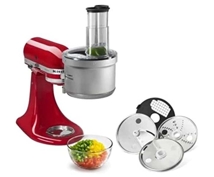 KitchenAid KSM2FPA Food Processor Attachment, Dicing Kit, Silver