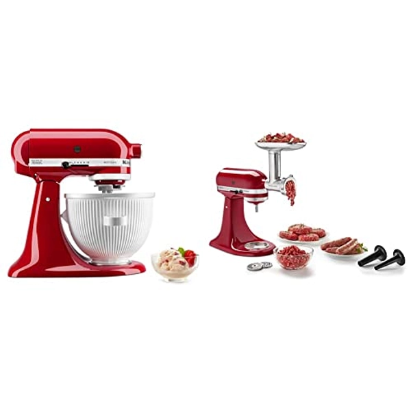 KitchenAid Ice Cream Maker and Food Grinder Attachments for Stand Mixers