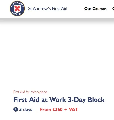 Fund A First Aid Training Course