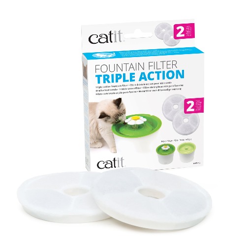Catit&reg; Triple Action Fountain Filters - 2 Pack