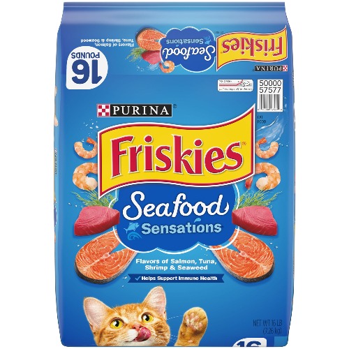 Purina&reg; Friskies&reg; Seafood Sensations Adult Cat Dry Food - , With Vitamins