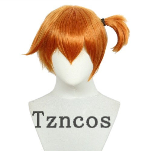 Tzncos Anime Pokemon Pocket Monster Pokemon Misty Cosplay Wig Short Orange Styled Heat Resistant Synthetic Hair