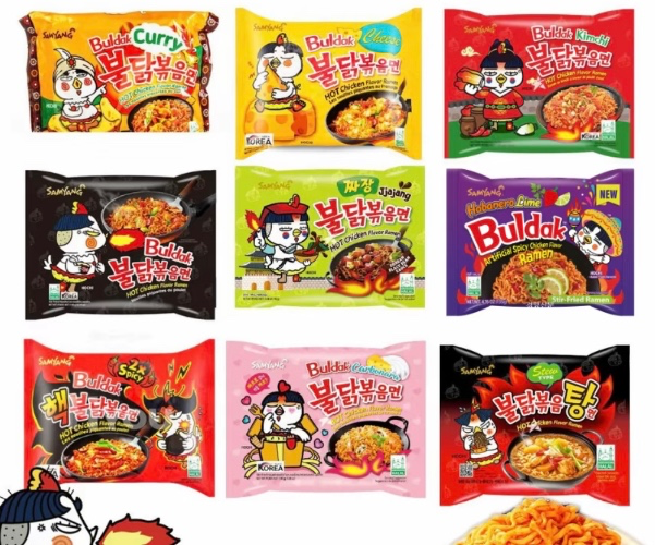 1 of every flavor buldak noodle
