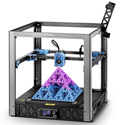 Sovol SV08 Core-XY 3D Printer Voron 2.4 Open Source, 700mm/s High Speed 3D Printers with 300℃ Clog-Free Hotend & Camera, Auto Leveling with 4 Independent Z Motors, Large Print Size 13.8x13.8x13.6in - Sovol SV08