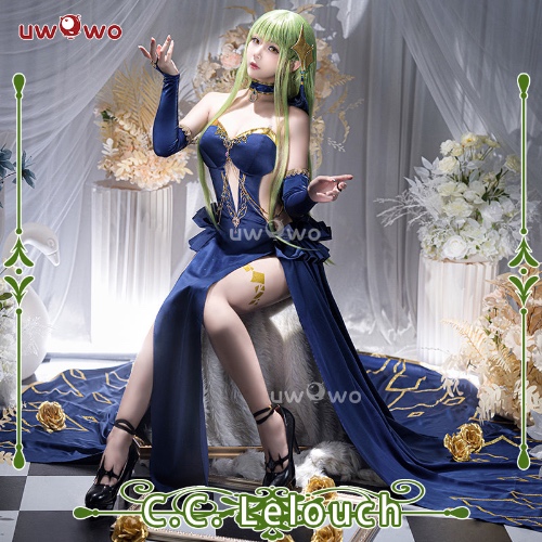 【Pre-sale】Uwowo Anime Code Geass: C.C. CC Chessboard Party Gown Mahjong Soul Collab Cosplay Costume - M