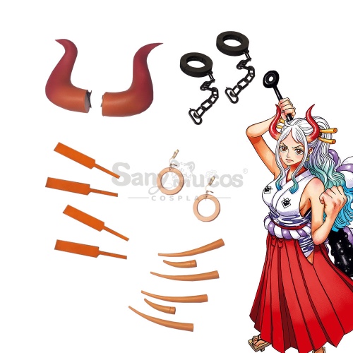 Anime One Piece Cosplay Yamato Cosplay Accessory - 6 Round Hair Clips