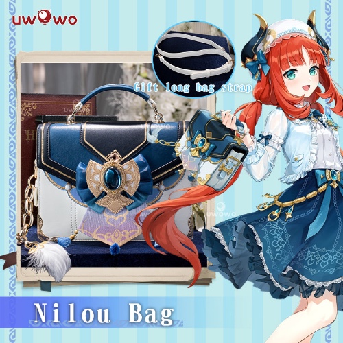 【Pre-sale】Uwowo Genshin Impact Fanart Nilou Casual Dress Cospaly Bag Handbag With Strap Only Costume Props