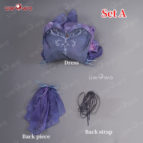 【Pre-sale】Uwowo Genshin Impact Fanart: Keqing Ballet Dress Cosplay Costume - SetA:S (Only Dress)