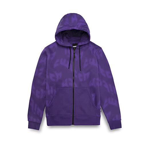 Twitch Graphic Zip Up Hoodie - X-Large - Purple Twitch Print