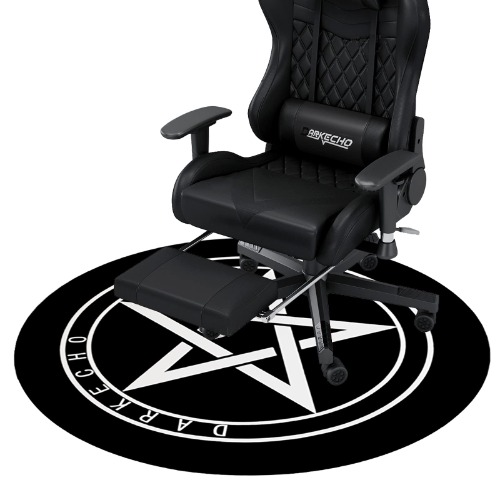 Darkecho Office Chair Mat for Carpeted and Hardwood Floor Gaming Chair Mat 39 Inch Round Floor Mats for Office Chair Desk Chair Anti Slip Floor Protector for Rolling Chair (Black)