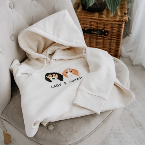 Personalized Embroidered Pet Dog Cat Hoodie | Hoodie / XL