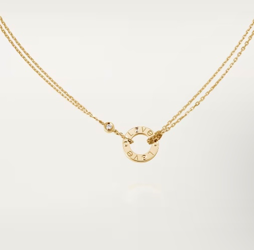 Love necklace, 2 diamonds