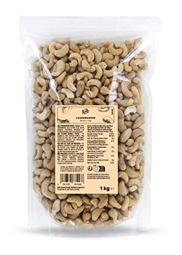 KoRo - Cashewkerne Bruch LP 1 kg - 100% Naturbelassene Cashew Nüsse Ohne Zusätze Ungesalzen