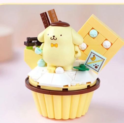 Sanrio BLOCK Pompom Cake Assembly Toy