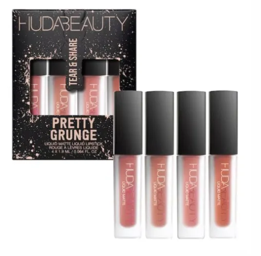 HUDA BEAUTY | Pretty Grunge Liquid Matte Lip Quad 