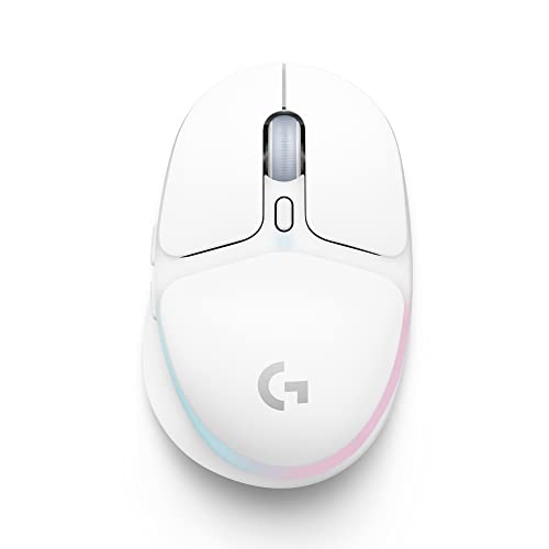 Logitech G705 kabellose Gaming-Mouse, Anpassbare LIGHTSYNC RGB-Beleuchtung, Kabellose Verbindung via LIGHTSPEED und Bluetooth, Leicht, PC/Mac/Laptop – Weiß